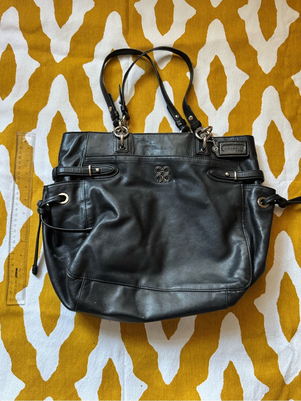Coach Black Leather Handbag